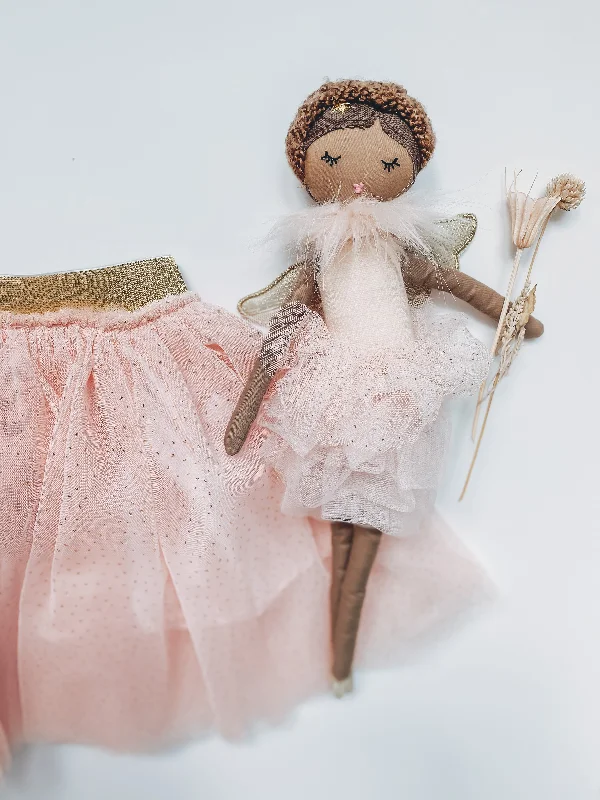 Dolls with Jointed Limbs for Poseability and a Set of Miniature Furniture AccessoriesAda Small Angel Doll