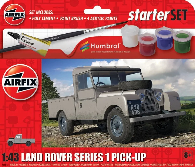 Model Kit of a 1957 Ford Thunderbird for Hobbyists to Assemble and CustomizeAirfix A55012 1:43 Land Rover Series 1 Pick Up Starter Set Model Kit of a 1957 Ford Thunderbird for Hobbyists to Assemble and CustomizeAirfix A55012 1:43 Land Rover Series 1 Pick Up Starter Set