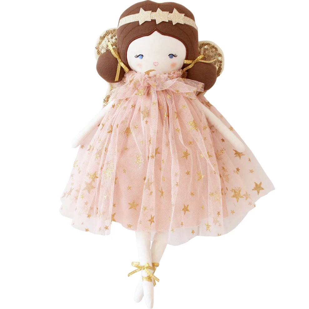 Dolls for Art Enthusiasts with a Painting Set and Art - Inspired AccessoriesAlimrose Fleur fairy doll blush gold dress