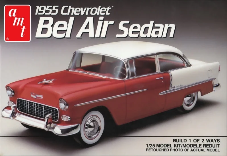 Collectible Train Set with a Steam Locomotive, Passenger Cars, and Track AccessoriesAMT 1119 1:25 1955 Chevy Bel Air Sedan Collectible Train Set with a Steam Locomotive, Passenger Cars, and Track AccessoriesAMT 1119 1:25 1955 Chevy Bel Air Sedan