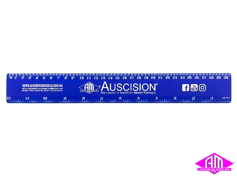 Auscision Models Ruler Blue