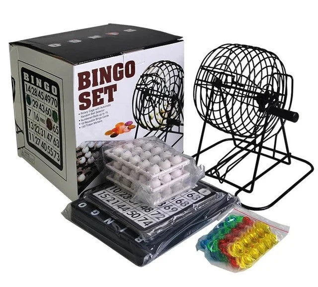 Sustainable Solid Wood Educational Toys with a Language - Learning Activity BookBingo Set