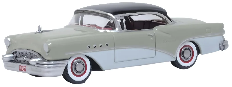 1:18 Scale Die - Cast Model of a 1969 Chevrolet Camaro SS with Opening Doors and HoodModel of the Buick Century 1955 Carlsbad Black/Windsor Grey/Dover White by Oxford at 1:87 scale.