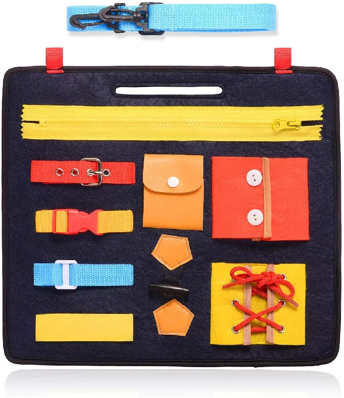 Solid Wood Educational Toys with a Math - Problem - Solving ChallengeBusy Board Activity Frame - Practical Life Skills Solid Wood Educational Toys with a Math - Problem - Solving ChallengeBusy Board Activity Frame - Practical Life Skills