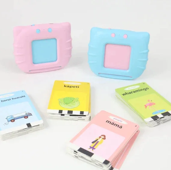 High - Grade Solid Wood Educational Toys for Improving Hand - Eye CoordinationMaori Flash Card Reader - Pink High - Grade Solid Wood Educational Toys for Improving Hand - Eye CoordinationMaori Flash Card Reader - Pink