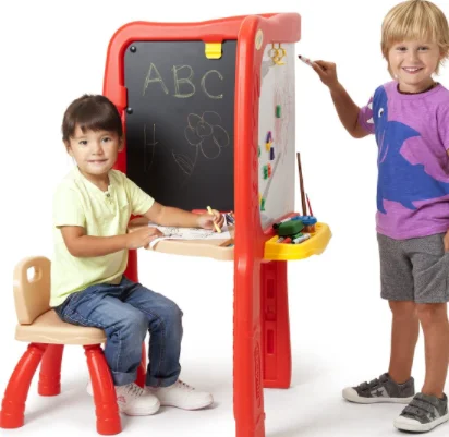 Natural Wood Educational Toys with a Magnetic Puzzle Design for Brain TrainingCrayola Super-Duper Art Studio Easel