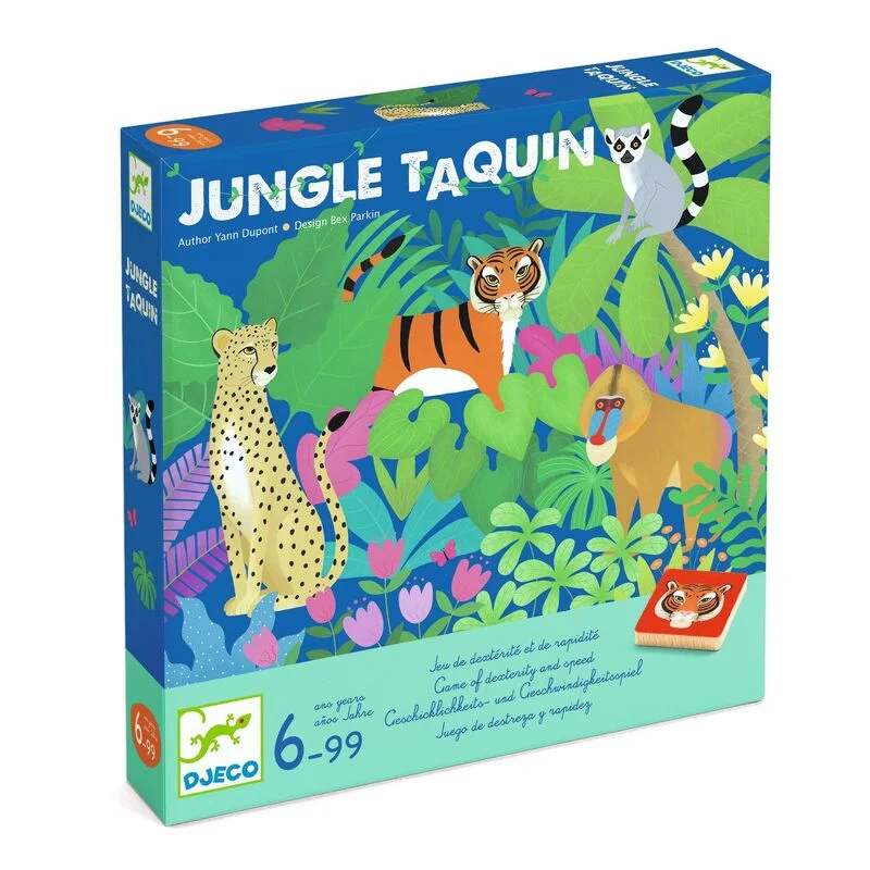 Solid Wood Educational Toys with a Science Experiment Theme for Young LearnersDjeco Jungle Taquin Dexterity & Handling Game