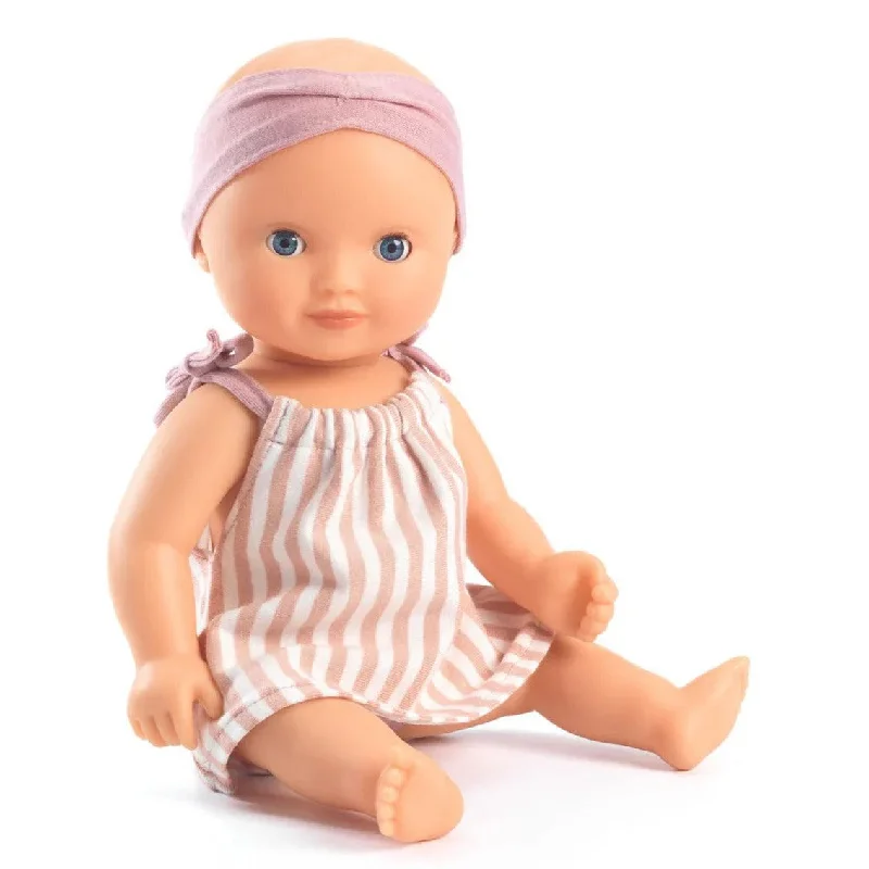 Collector - Grade Porcelain Dolls with Hand - Painted Facial Features and Custom - Made AccessoriesDjeco Pomea prune doll for the bath