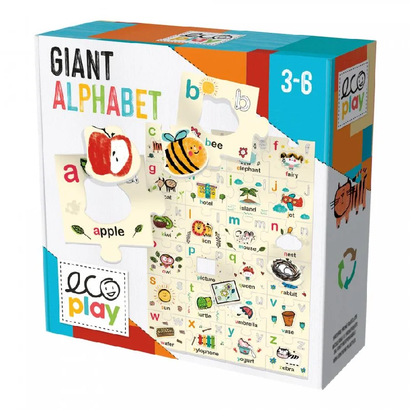 High - Grade Solid Wood Educational Toys for Improving Hand - Eye CoordinationEcoPlay Giant Alphabet