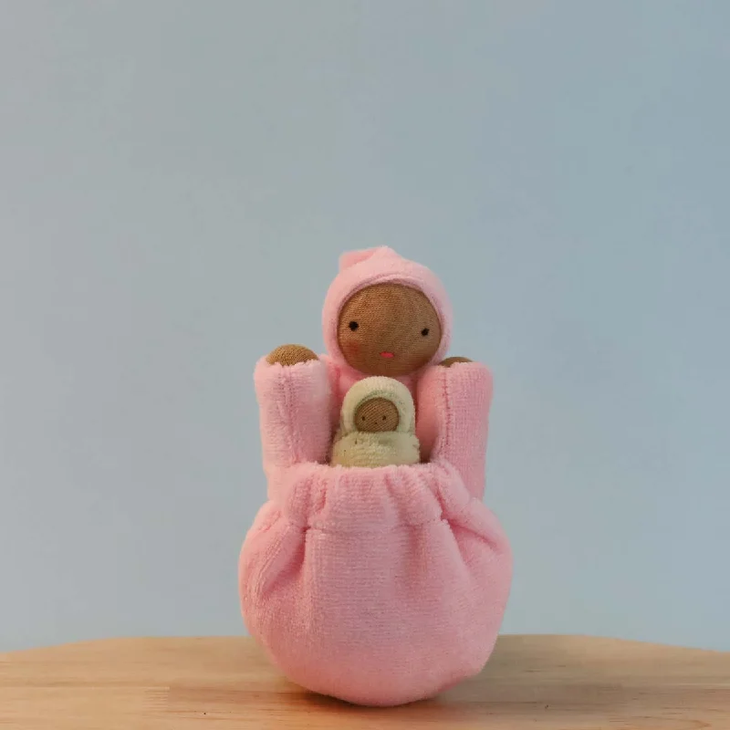 Dolls Inspired by Popular Fantasy Characters with Magic - Themed AccessoriesFairyshadow Pocket Mama Waldorf Doll, Light Pink