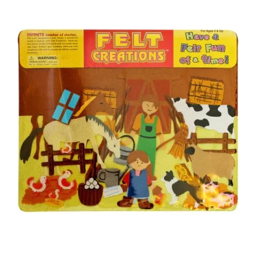 Sustainable Solid Wood Educational Toys with a Language - Learning Activity BookFelt Creations Farm Sustainable Solid Wood Educational Toys with a Language - Learning Activity BookFelt Creations Farm