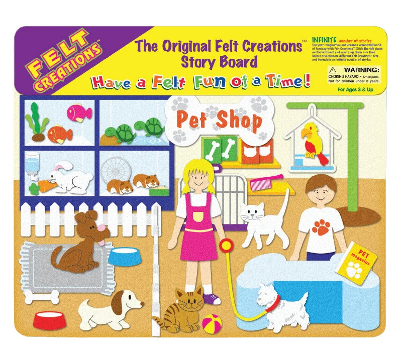 Hand - Sanded Wooden Educational Toys for Safe Exploration by PreschoolersFelt Creations Pet Shop Hand - Sanded Wooden Educational Toys for Safe Exploration by PreschoolersFelt Creations Pet Shop