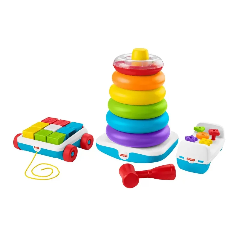 Natural Wood Educational Toys with a Construction and Engineering Play SetFisher-Price Rockin' Fun Infant & Toddler Giant Stacking Ring Toy with Accessories Natural Wood Educational Toys with a Construction and Engineering Play SetFisher-Price Rockin' Fun Infant & Toddler Giant Stacking Ring Toy with Accessories