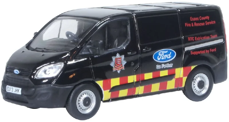 HO - Scale Model Railway Set with a Mountain - Themed Landscape and TunnelModel of the Ford Transit Custom Essex Fire & Rescue Service by Oxford at 1:76 scale.