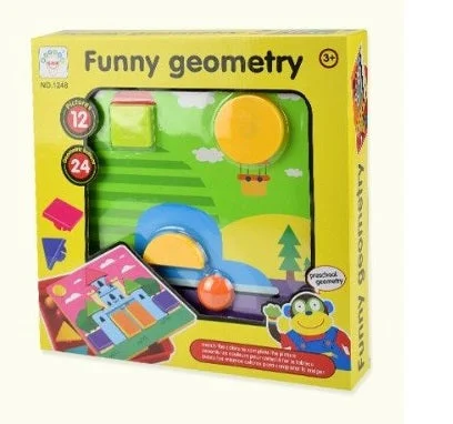 Eco - Friendly Solid Wood Educational Toys with Shape - Sorting Features for 1 - 3 Year OldsFunny geometry Matching Game - Basic shapes matching