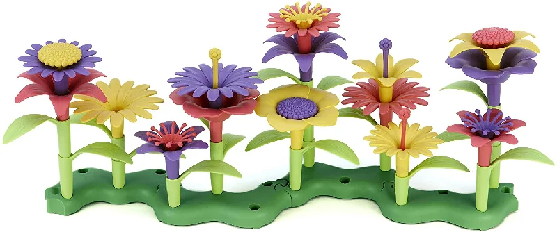 High - Grade Solid Wood Educational Toys for Improving Hand - Eye CoordinationGreen Toys Build-a-Bouquet 4C