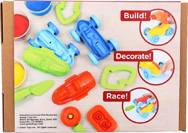 Hand - Made Wooden Educational Toys with a Space - Exploration SimulationGreen Toys  RACE CAR MAKER DOUGH SET