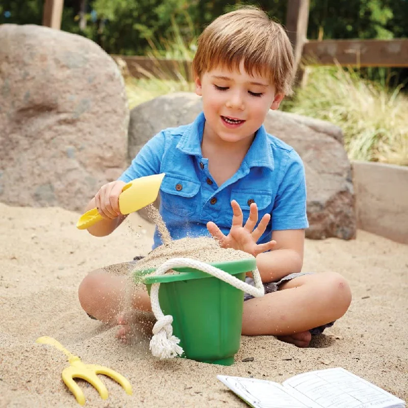 Solid Wood Educational Toys with a Math - Problem - Solving ChallengeGreen Toys Sand Play Set Green