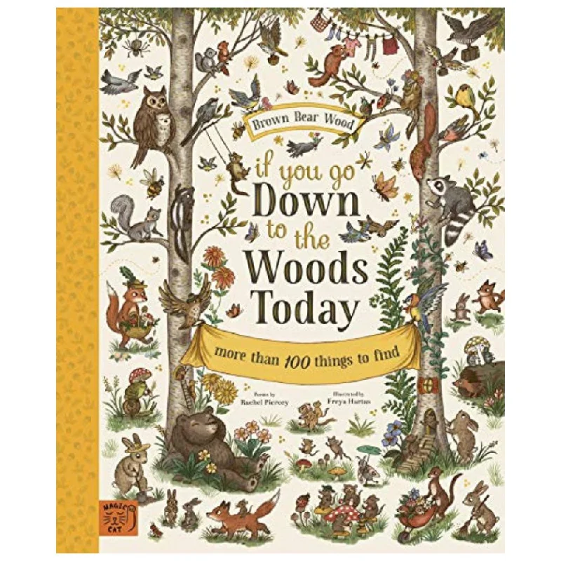 Natural Wood Educational Toys with a Magnetic Puzzle Design for Brain TrainingBrown Bear Wood -If You Go Down to the Woods Today Natural Wood Educational Toys with a Magnetic Puzzle Design for Brain TrainingBrown Bear Wood -If You Go Down to the Woods Today