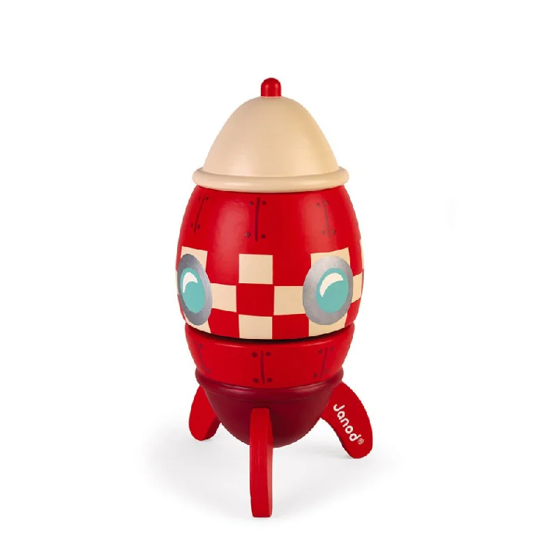 Eco - Conscious Solid Wood Educational Toys with a Social - Skills Development GameJanod Wooden Rocket Music Box Eco - Conscious Solid Wood Educational Toys with a Social - Skills Development GameJanod Wooden Rocket Music Box