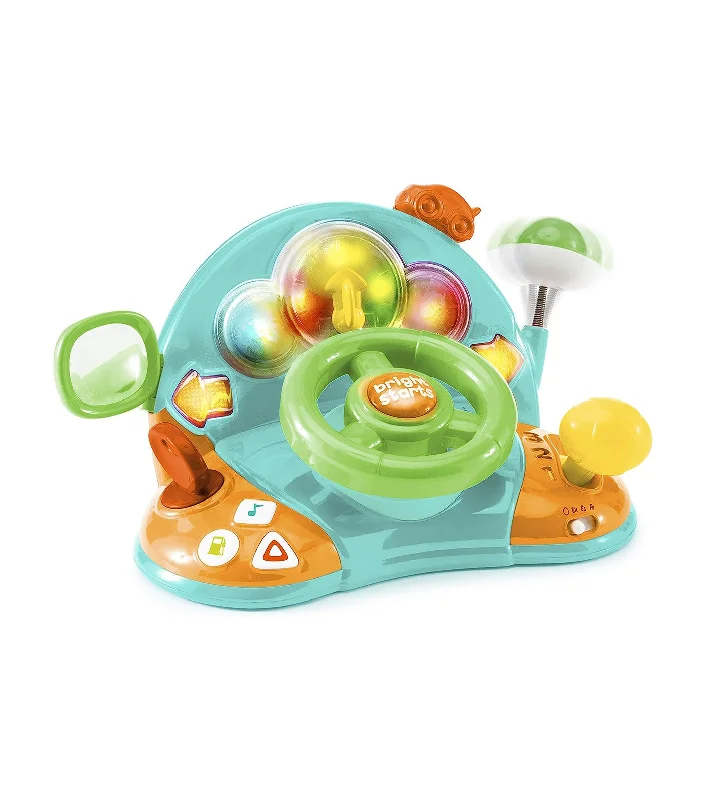 Hand - Sanded Wooden Educational Toys for Safe Exploration by PreschoolersBright Starts Light & Colors Driver Hand - Sanded Wooden Educational Toys for Safe Exploration by PreschoolersBright Starts Light & Colors Driver