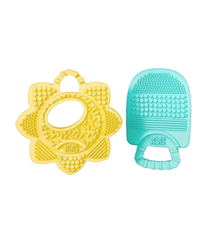 Solid Wood Educational Toys with a Math - Problem - Solving ChallengeBright Starts Sunny Soothers - Easy-Grasp Two-Pack Teethers Solid Wood Educational Toys with a Math - Problem - Solving ChallengeBright Starts Sunny Soothers - Easy-Grasp Two-Pack Teethers