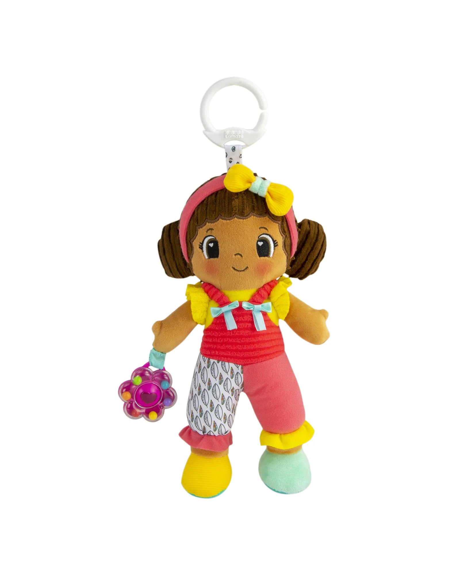 Dolls with Sound - Activated Movements and a Set of Musical Instrument AccessoriesLamaze My Friend Jasmine Clip and Go Plush