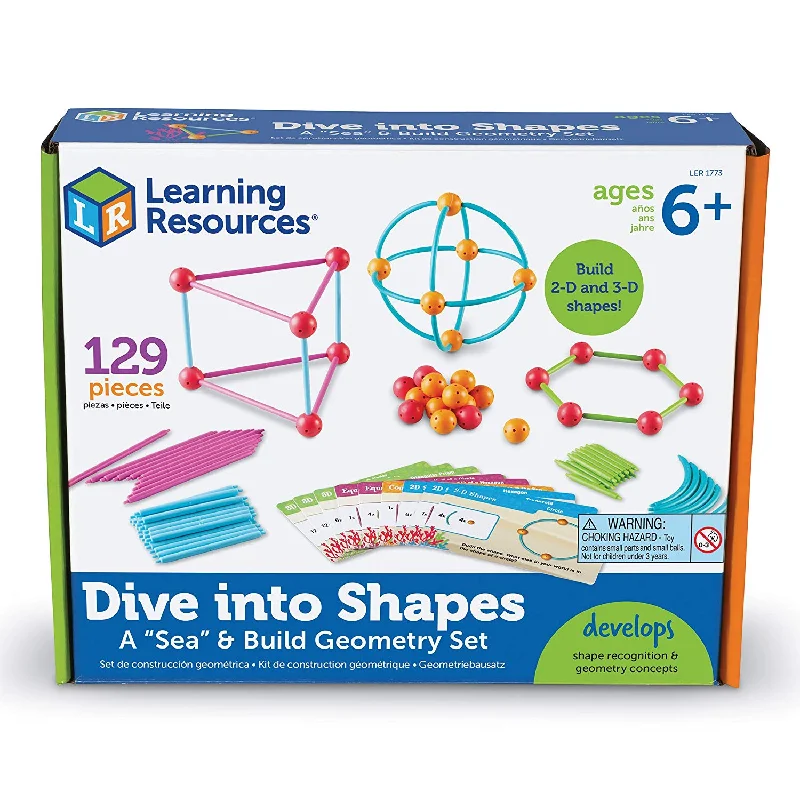 Eco - Conscious Solid Wood Educational Toys with a Social - Skills Development GameLearning Resources Dive into shapes