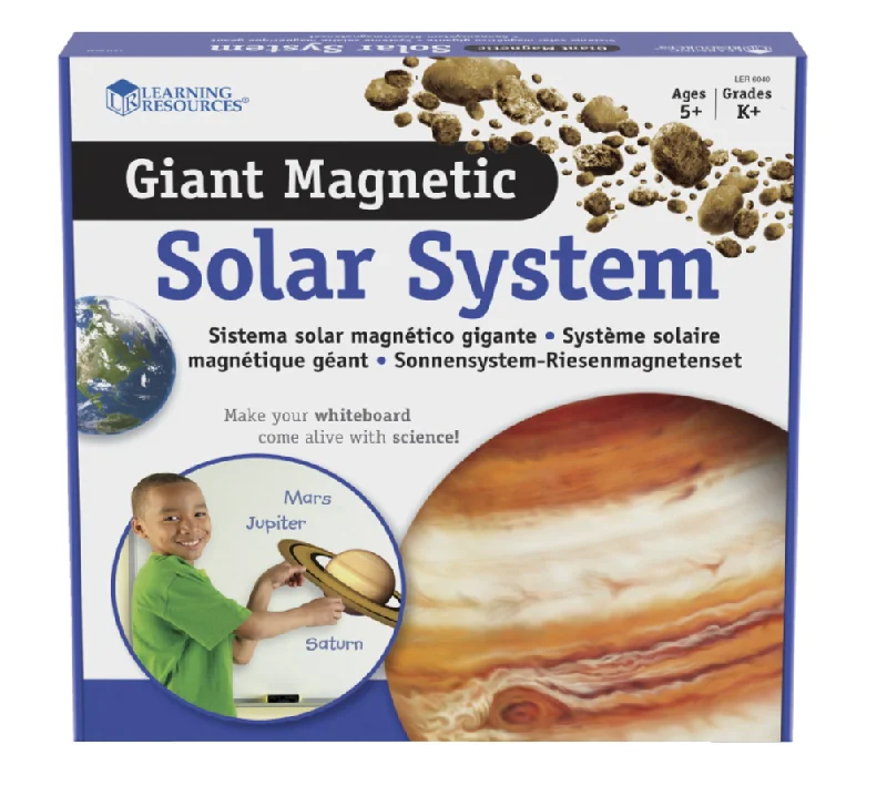 Natural Wood Early Learning Educational Toys for Toddlers' Cognitive DevelopmentLearning Resources Giant Magnetic Solar System