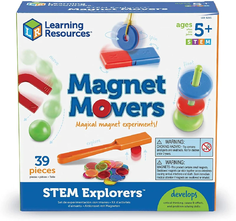 Hand - Painted Wooden Educational Toys in a Historical and Cultural ThemeLearning Resources - Magnet Movers- STEM