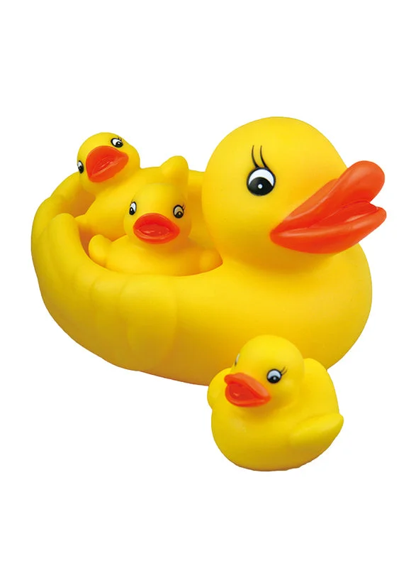 High - Grade Solid Wood Educational Toys for Improving Hand - Eye CoordinationLittle Hero Ducky Family Bathing Set - Yellow High - Grade Solid Wood Educational Toys for Improving Hand - Eye CoordinationLittle Hero Ducky Family Bathing Set - Yellow