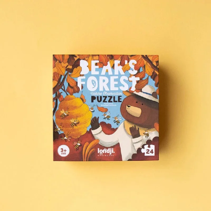 Natural Wood Educational Toys with a Magnetic Puzzle Design for Brain TrainingLondji Observation Puzzle - Bear's Forest Natural Wood Educational Toys with a Magnetic Puzzle Design for Brain TrainingLondji Observation Puzzle - Bear's Forest