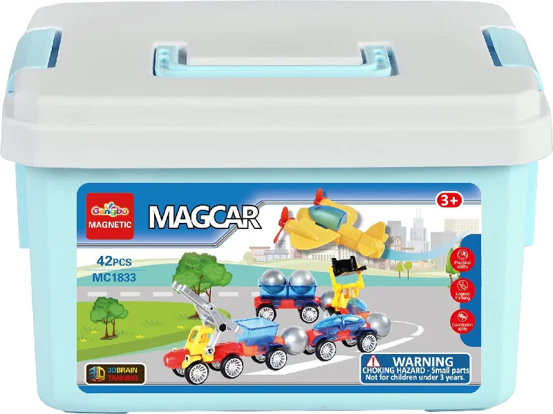 Natural Finish Wooden Educational Toys with a Music - Making Function for 3 - 5 Year OldsMAGCAR - 42 pcs Magnetic Car / Vehicles Building parts - STEM Natural Finish Wooden Educational Toys with a Music - Making Function for 3 - 5 Year OldsMAGCAR - 42 pcs Magnetic Car / Vehicles Building parts - STEM