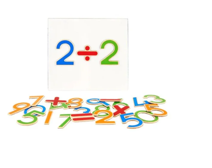 High - Quality Solid Wood Educational Toys for Developing Fine Motor Skills in KidsMagnetic Numerals and Signs High - Quality Solid Wood Educational Toys for Developing Fine Motor Skills in KidsMagnetic Numerals and Signs