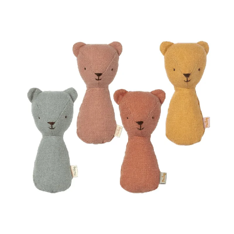 Solid Wood Educational Toys with a Science Experiment Theme for Young LearnersMaileg Teddy Linen Rattle - assorted colours Solid Wood Educational Toys with a Science Experiment Theme for Young LearnersMaileg Teddy Linen Rattle - assorted colours