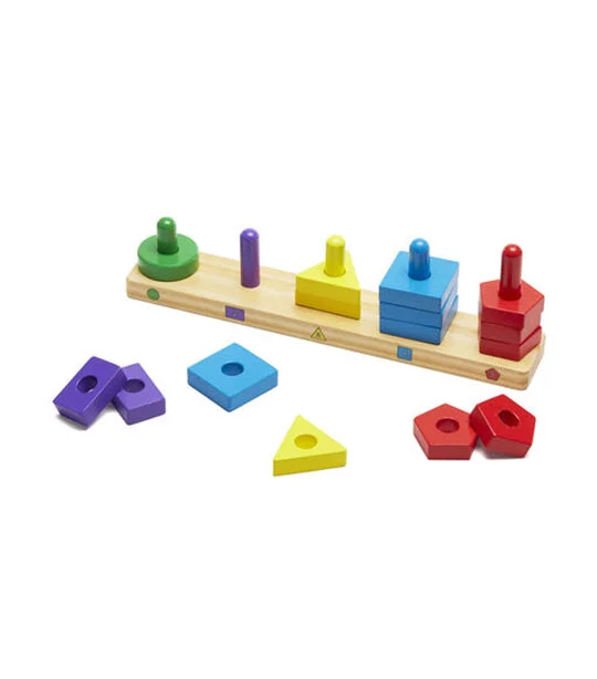Solid Wood Educational Toys with a Coding and Logic - Building GameStack and Sort Board Solid Wood Educational Toys with a Coding and Logic - Building GameStack and Sort Board