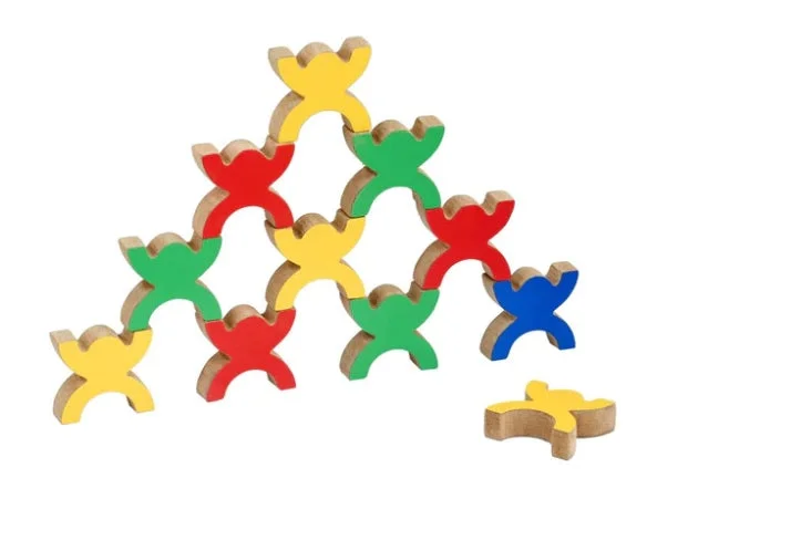 Eco - Friendly Solid Wood Educational Toys with Shape - Sorting Features for 1 - 3 Year OldsMen Pyramid Stacking/ Balance Eco - Friendly Solid Wood Educational Toys with Shape - Sorting Features for 1 - 3 Year OldsMen Pyramid Stacking/ Balance