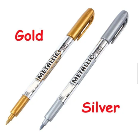 Natural Wood Educational Toys with a Magnetic Puzzle Design for Brain TrainingMetallic Gold / Silver Marker Pen Natural Wood Educational Toys with a Magnetic Puzzle Design for Brain TrainingMetallic Gold / Silver Marker Pen