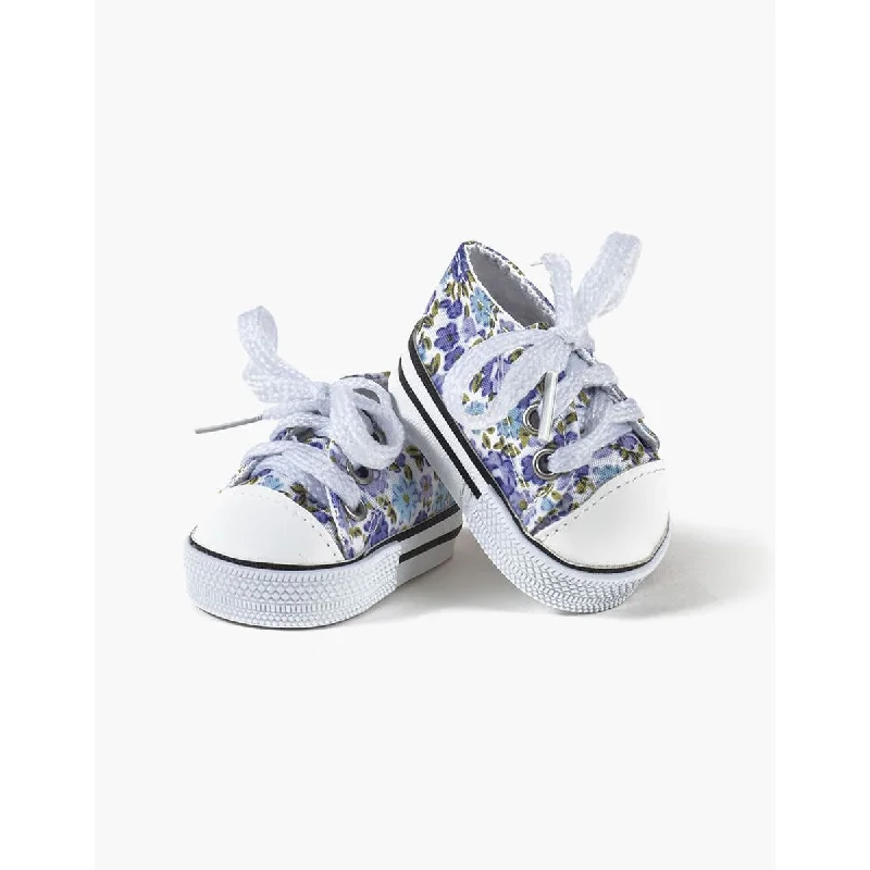 Collector - Grade Porcelain Dolls with Hand - Painted Facial Features and Custom - Made AccessoriesMinikane gordis sneaker in small lilac flowers