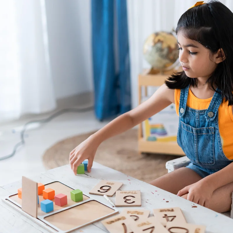 High - Quality Solid Wood Educational Toys for Developing Fine Motor Skills in KidsMontessori Number Literacy