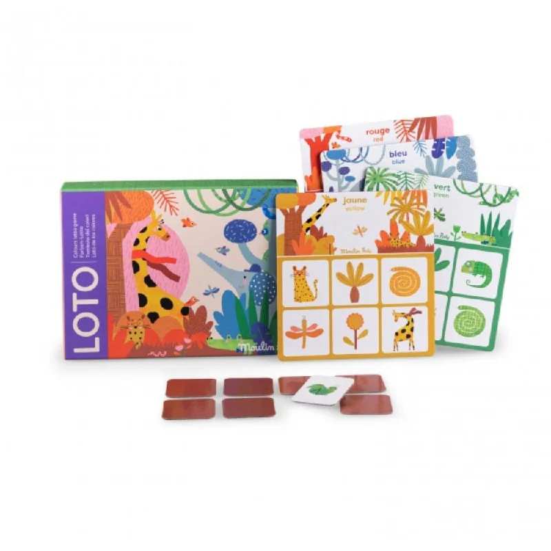Hand - Carved Wooden Educational Toys with Alphabet - Learning BlocksMoulin Roty Colours Lotto Game - Les Toupitis Hand - Carved Wooden Educational Toys with Alphabet - Learning BlocksMoulin Roty Colours Lotto Game - Les Toupitis