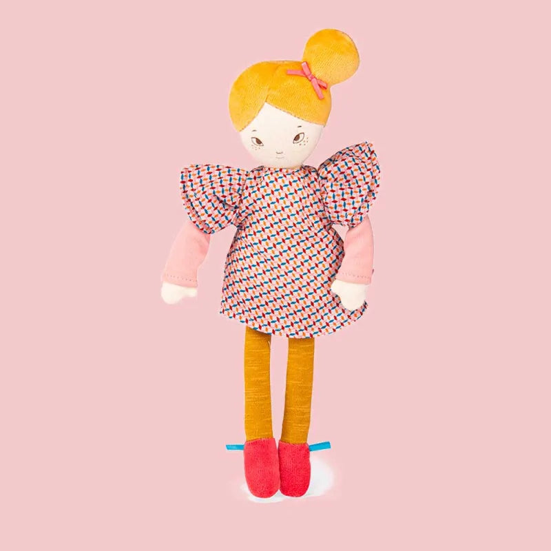 Plus - Sized Soft - Body Cloth Dolls for Toddlers with a Set of Colorful Clothing AccessoriesMoulin Roty parisiennes mademoiselle Agathe doll