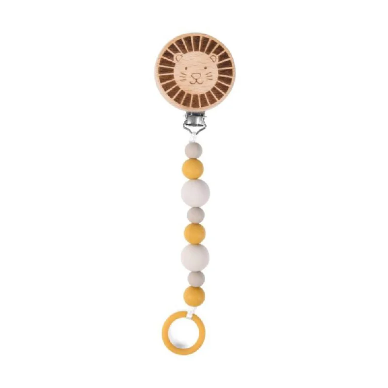 Sustainable Wooden Educational Toys with Counting and Number Recognition ElementsMoulin Roty Wooden Lion Soother Clip Sustainable Wooden Educational Toys with Counting and Number Recognition ElementsMoulin Roty Wooden Lion Soother Clip