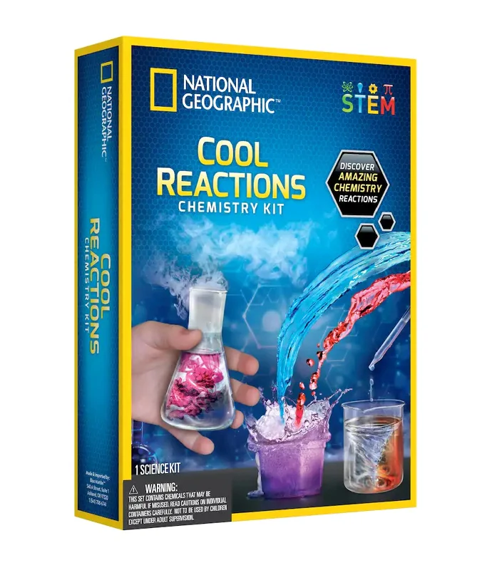 Sustainable Solid Wood Educational Toys with a Language - Learning Activity BookCool Reactions Chemistry Kit Sustainable Solid Wood Educational Toys with a Language - Learning Activity BookCool Reactions Chemistry Kit