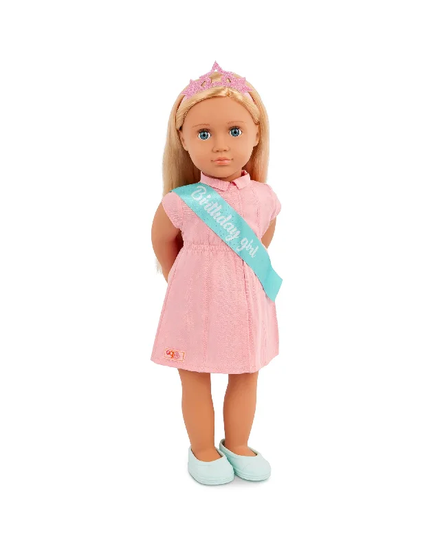 Dolls with a Weighted Body for a Soothing Effect and Comfort - Oriented AccessoriesOur Generation Birthday Doll with Pink Dress, Brenna Dolls with a Weighted Body for a Soothing Effect and Comfort - Oriented AccessoriesOur Generation Birthday Doll with Pink Dress, Brenna