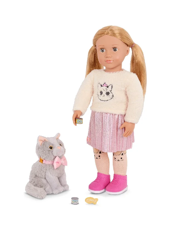 Dolls with a Temperature - Sensing Feature and Seasonal AccessoriesOur Generation Doll with Pet Kitten, Sheela & Sammy Dolls with a Temperature - Sensing Feature and Seasonal AccessoriesOur Generation Doll with Pet Kitten, Sheela & Sammy