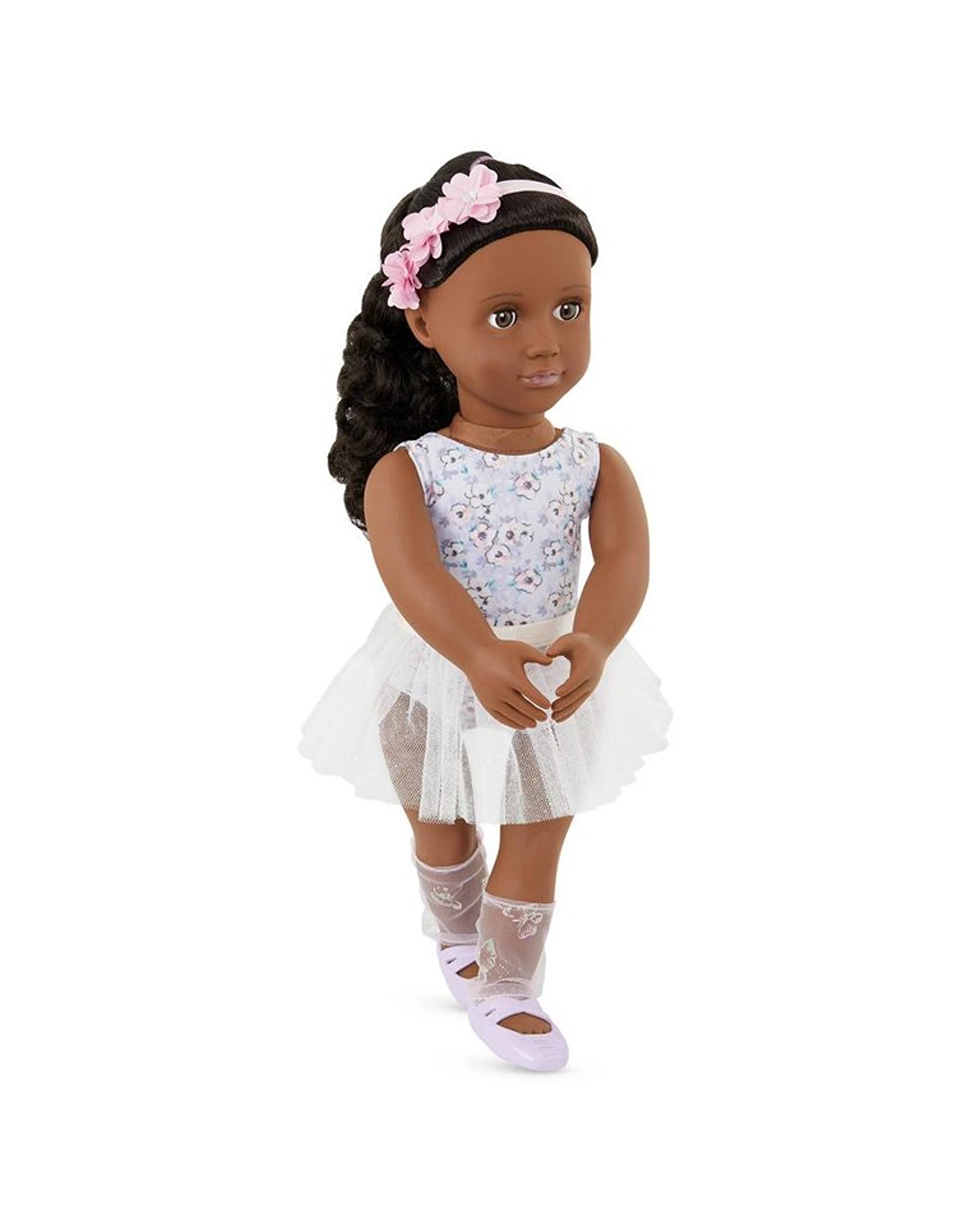 Dolls with a Weighted Body for a Soothing Effect and Comfort - Oriented AccessoriesOur Generation Mysa Doll with Flower Printed Ballet Outfit Dolls with a Weighted Body for a Soothing Effect and Comfort - Oriented AccessoriesOur Generation Mysa Doll with Flower Printed Ballet Outfit