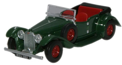 Battery - Powered Miniature Train for Indoor Home Layouts with Sound EffectsOxford Diecast British Racing Green Alvis Speed Twenty Cross & Ellis - 1/76