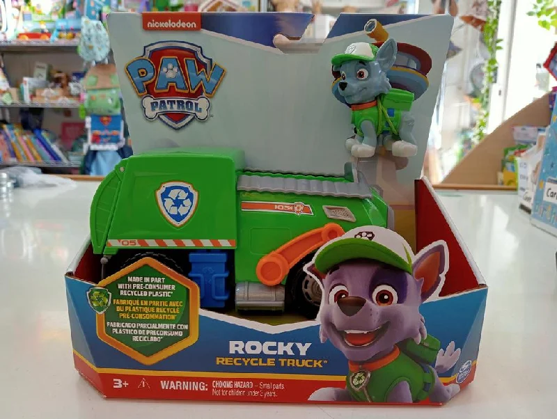Hand - Carved Wooden Educational Toys with Alphabet - Learning BlocksPaw Patrol Rocky Recycle Truck Hand - Carved Wooden Educational Toys with Alphabet - Learning BlocksPaw Patrol Rocky Recycle Truck