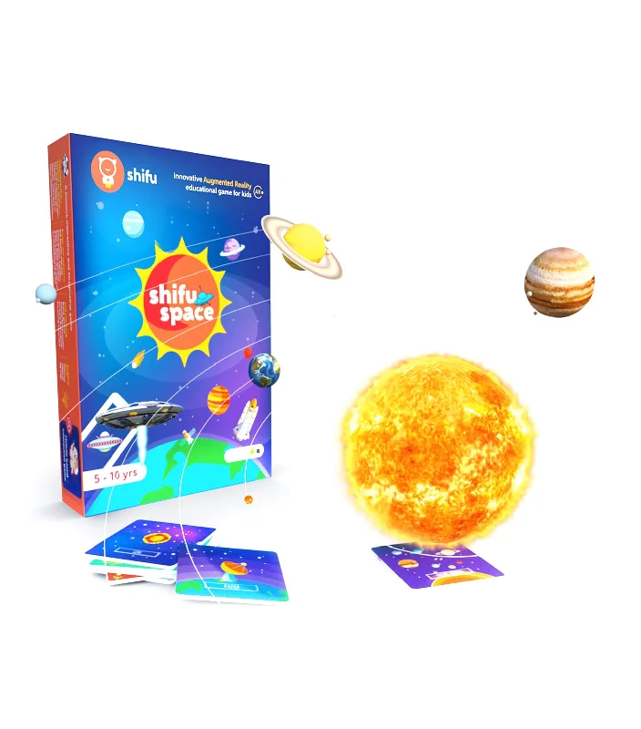 Hand - Sanded Wooden Educational Toys for Safe Exploration by PreschoolersAR Flashcards - Space Hand - Sanded Wooden Educational Toys for Safe Exploration by PreschoolersAR Flashcards - Space